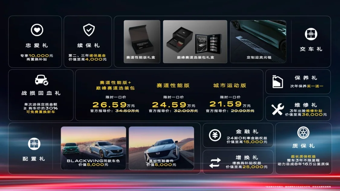 凱迪拉克全新CT5正式上市，限時一口價21.59萬元起